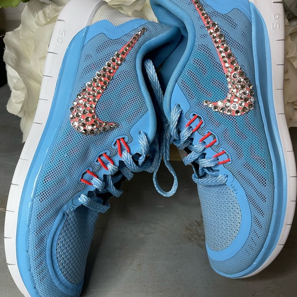 Blingged Nike free run 5.0 shoes - Picture 4 of 6